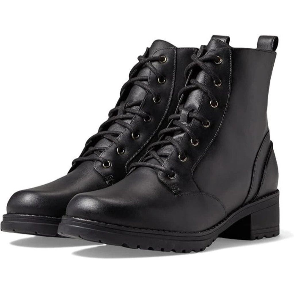 Cole Haan Camea Ankle Moto Combat Waterproof Boot 7.5 Black